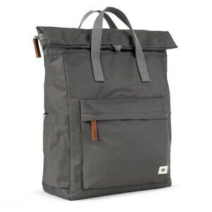 ORI LONDON Canfield B Roll-Top Medium Backpack | Graphite (Recycled Nylon)